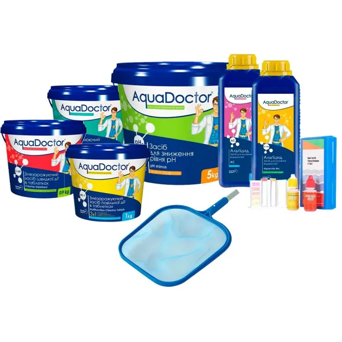 Готовий набір AquaDoctor для догляду за басейном 10–15 м3
