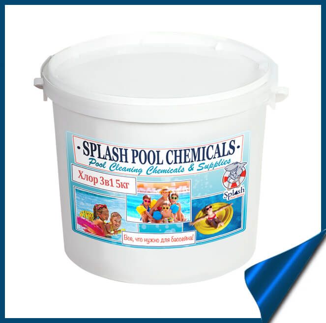 Дезінфектант 3 в 1 на основі хлору 5 кг