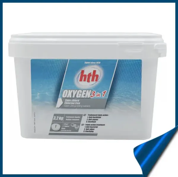 Багатофункціональні таблетки кисню hth 3в1 200г