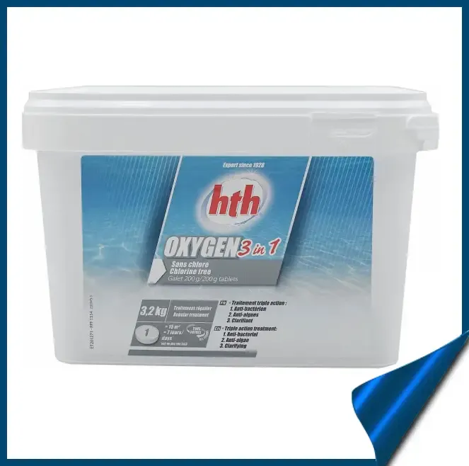 Багатофункціональні таблетки кисню hth 3в1 200г